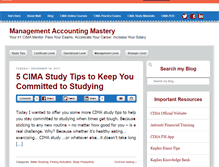 Tablet Screenshot of managementaccountingmastery.com